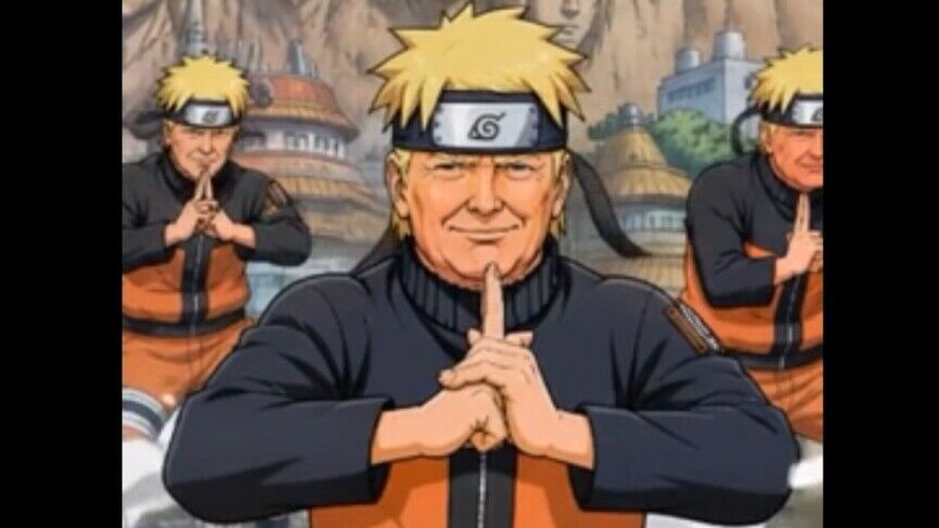 Japonya'da Trump'ın kendini "Naruto" olarak tasvir ettiği paylaşıma tepki