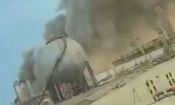 Suudi Arabistan'daki Ras Tanura’daki Suudi Aramco tesislerinde İHA saldırısı sonrası yangın çıktı