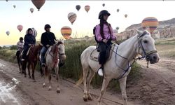 Kurban Bayramı tatilinde Kapadokya'da yerli turist yoğunluğu yaşanıyor