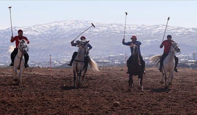 Geçmişi yüzyıllar öncesine dayanan atlı spor geleneği "çevgan" Sivas'ta yaşatılıyor