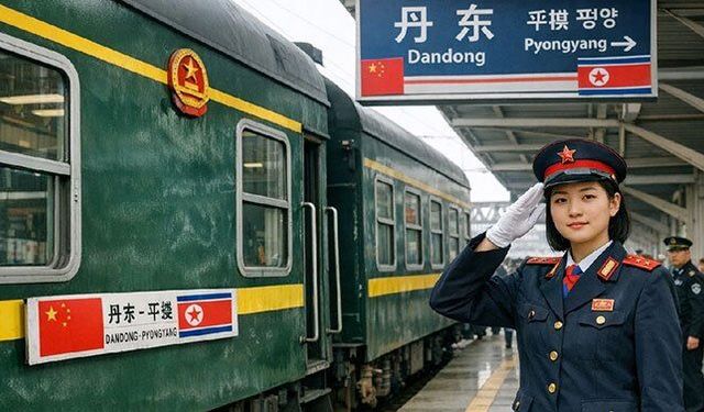 Çin-Kuzey Kore arasında çift yönlü tren seferleri başladı