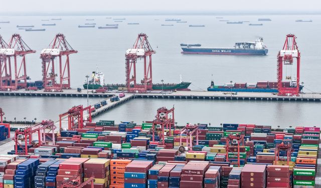 Çin'in Taicang Limanı, 2025'te 299 milyon ton kargoyu kayda geçirdi
