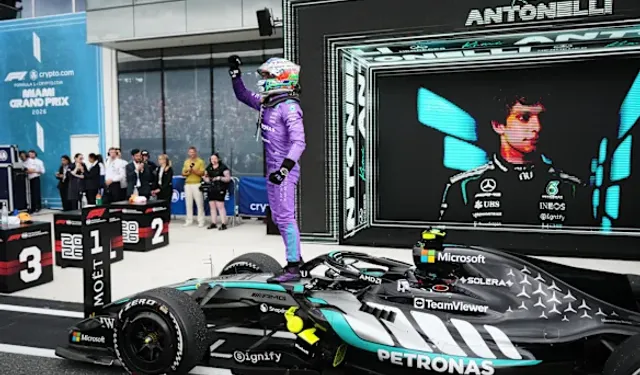 Formula 1'de sezonun dördüncü etabı Miami Grand Prix'sini Kimi Antonelli kazandı