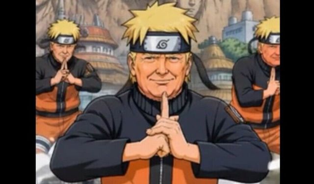 Japonya'da Trump'ın kendini "Naruto" olarak tasvir ettiği paylaşıma tepki