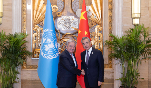 Wang Yi, Guterres’le bir araya geldi
