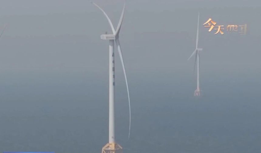 Çin’in en derin deniz rüzgar santrali elektrik üretimine başladı