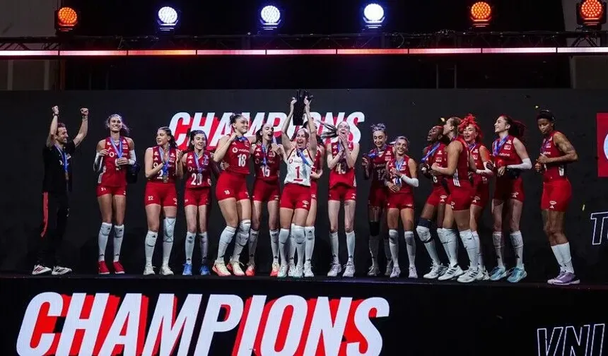 A Milli Kadın Voleybol Takımı, Milletler Ligi'nde şampiyon oldu