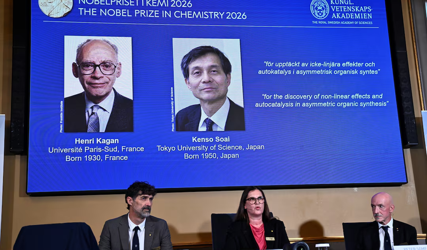 2026 Nobel Kimya Ödülü Henri Kagan ve Kenso Soai'ye verildi